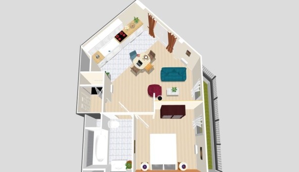 Logement �tudiant T2 &agrave; Issy les Moulineaux (92130)