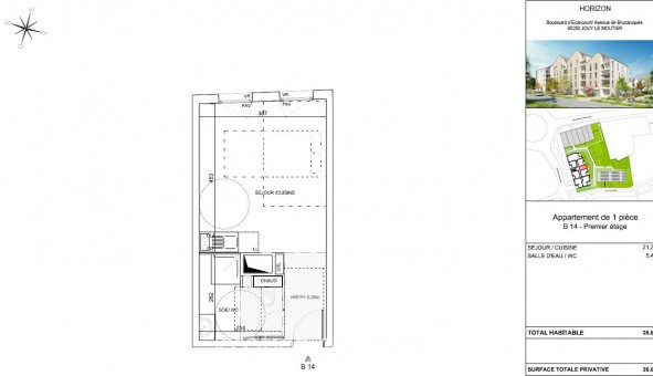 Logement tudiant T2 à Jouy le Moutier (95280)