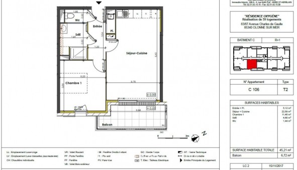 Logement �tudiant T2 &agrave; L'�le d'Olonne (85340)