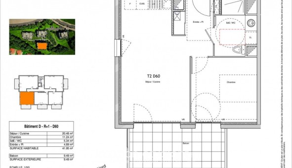 Logement tudiant T2 à L'Isle d'Abeau (38080)