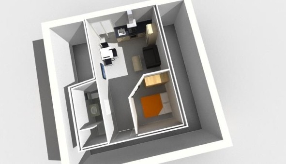 Logement �tudiant T2 &agrave; La Charm�e (71100)