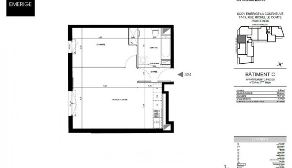 Logement tudiant T2 à La Courneuve (93120)