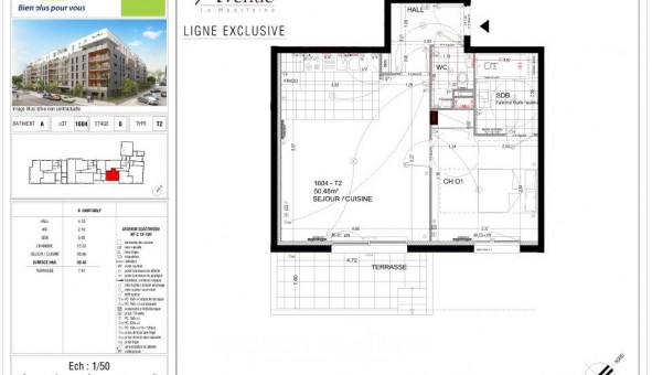 Logement �tudiant T2 &agrave; La Madeleine (59110)