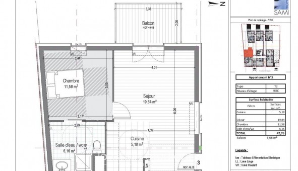 Logement �tudiant T2 &agrave; La Riche (37520)