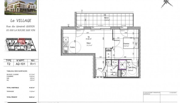 Logement tudiant T2 à La Roche sur Yon (85000)