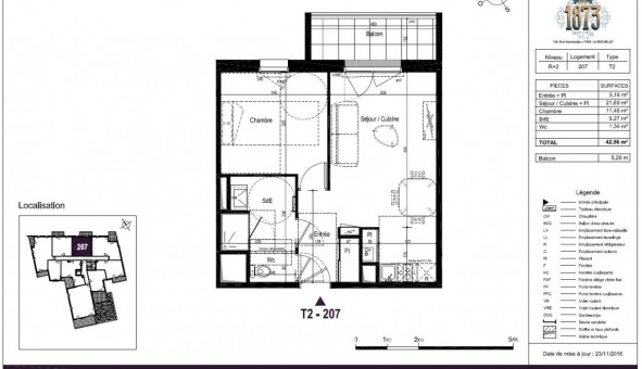 Logement �tudiant T2 &agrave; La Rochelle (17000)