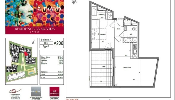 Logement �tudiant Location T2 Vide Lattes (34970)