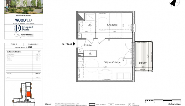 Logement �tudiant T2 &agrave; Laval (53000)