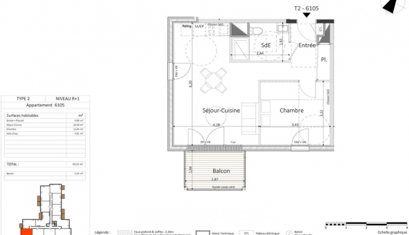 Logement �tudiant T2 &agrave; Laval (53000)