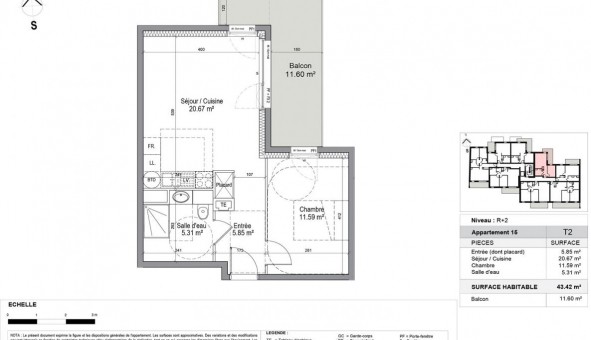 Logement tudiant T2 à Laxou (54520)