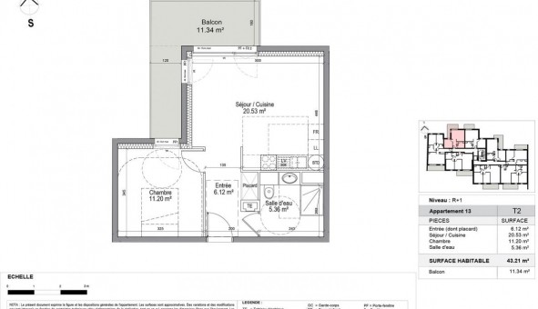 Logement �tudiant T2 &agrave; Laxou (54520)