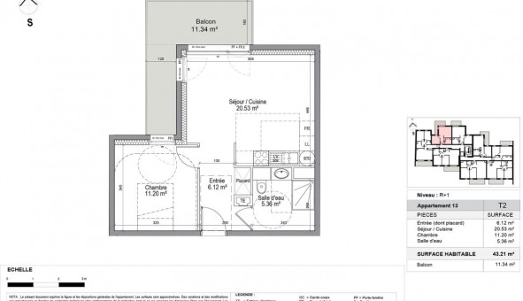 Logement �tudiant T2 &agrave; Laxou (54520)