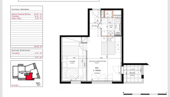 Logement �tudiant T2 &agrave; Laxou (54520)