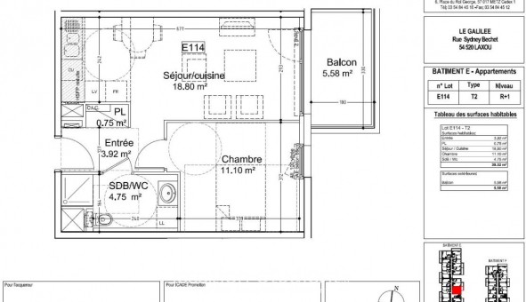Logement �tudiant T2 &agrave; Laxou (54520)