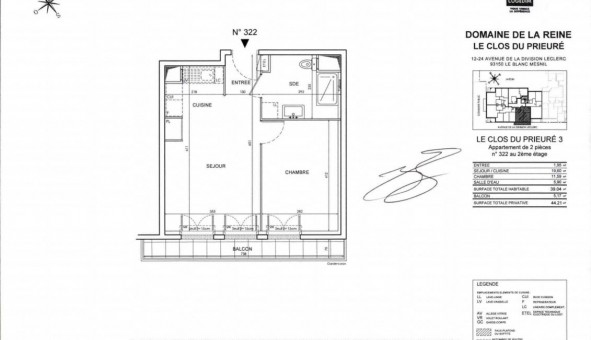 Logement tudiant T2 à Le Blanc Mesnil (93150)
