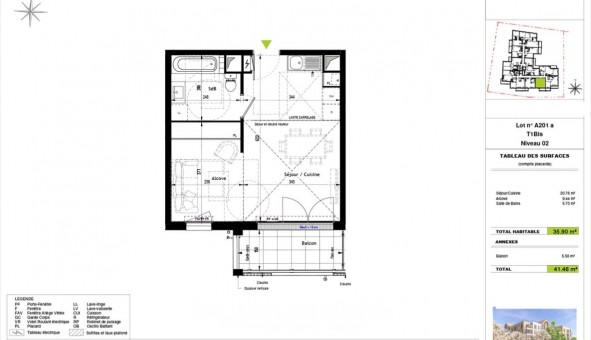 Logement �tudiant T2 &agrave; Le Coudray (28630)