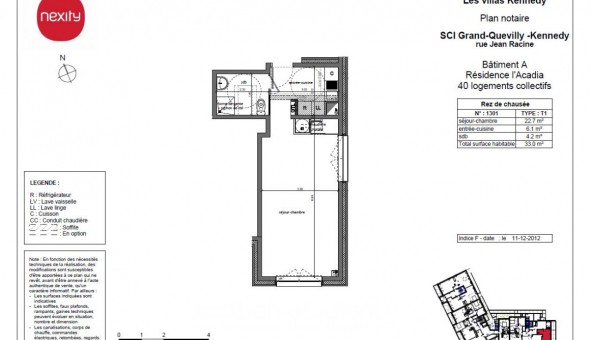 Logement tudiant T2 à Le Grand Quevilly (76120)