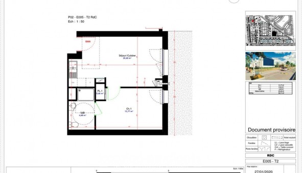 Logement �tudiant T2 &agrave; Le Havre (76620)
