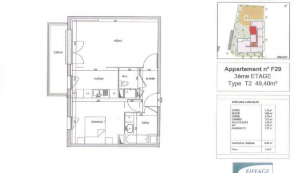 Logement tudiant T2 à Le Petit Quevilly (76140)