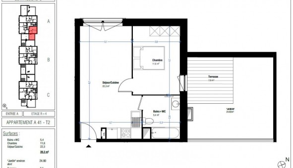 Logement tudiant T2 à Lens (62300)