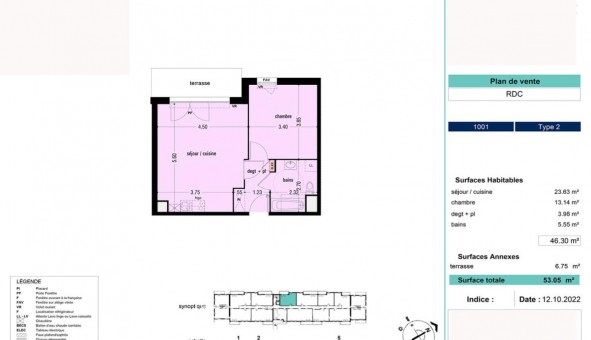 Logement �tudiant T2 &agrave; Lens (62300)