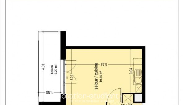 Logement �tudiant T2 &agrave; Lens (62300)