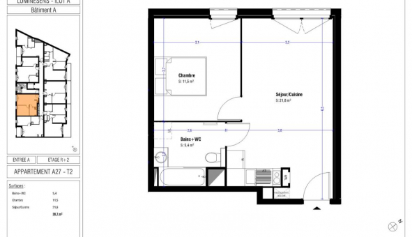 Logement �tudiant T2 &agrave; Lens (62300)