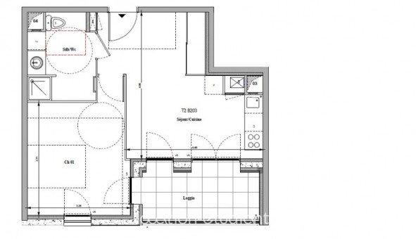 Logement tudiant Location T2 Vide Lentilly (69210)