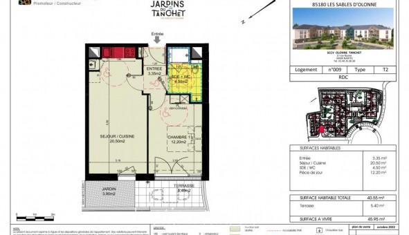 Logement �tudiant T2 &agrave; Les Sables d'Olonne (85180)