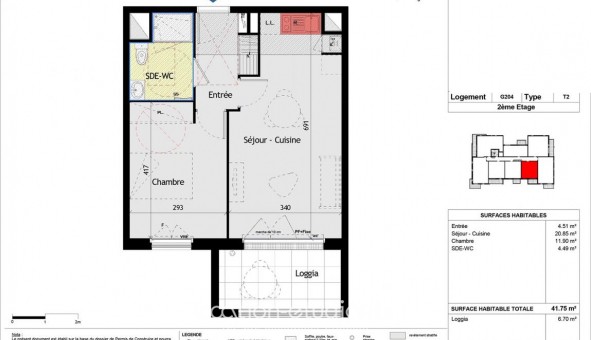 Logement tudiant T2 à Les Sorinires (44840)
