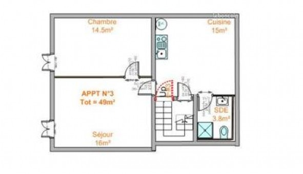 Logement tudiant T2 à Libourne (33500)