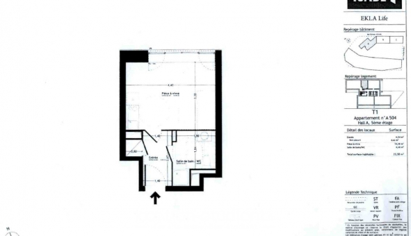 Logement tudiant T2 à Lille (59800)