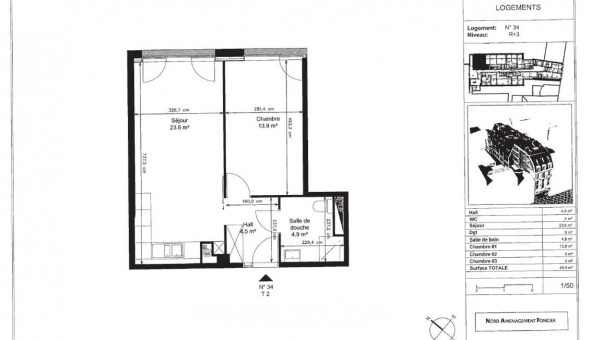 Logement �tudiant T2 &agrave; Lille (59800)