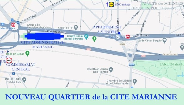 Logement �tudiant T2 &agrave; Lille (59800)