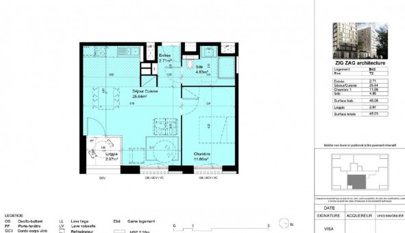 Logement �tudiant T2 &agrave; Lille (59800)