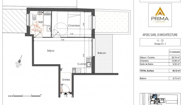 Logement �tudiant T2 &agrave; Lille (59800)