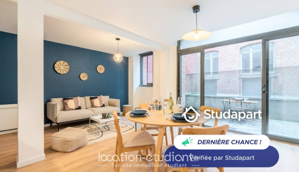 Logement �tudiant Location T2 Meubl&eacute; Lille (59800)