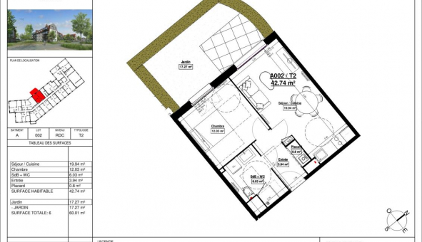 Logement �tudiant Location T2 Vide Linselles (59126)