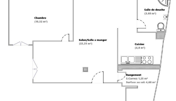Logement tudiant T2 à Livry sur Seine (77000)