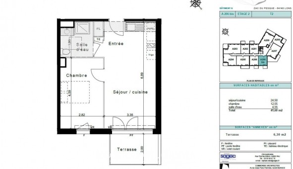 Logement tudiant T2 à Lons (64140)