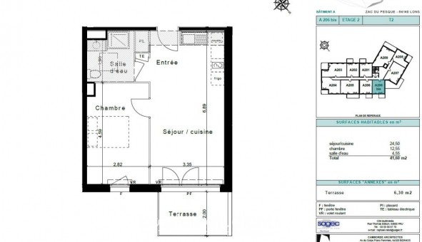 Logement �tudiant T2 &agrave; Lons (64140)