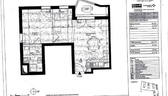 Logement �tudiant T2 &agrave; Loos (59120)