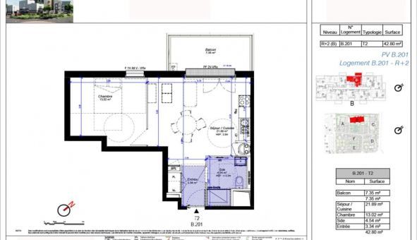 Logement �tudiant T2 &agrave; Luisant (28600)