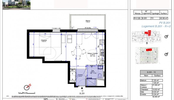 Logement �tudiant T2 &agrave; Luisant (28600)