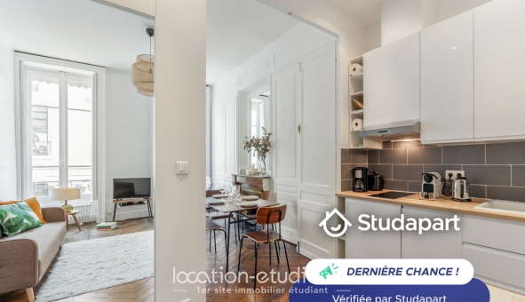 Logement étudiant T2 &agrave; Lyon 2ème arrondissement (69002)