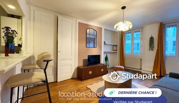 Logement �tudiant T2 &agrave; Lyon 2�me arrondissement (69002)