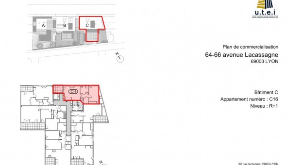 Logement tudiant T2 à Lyon 3me arrondissement (69003)