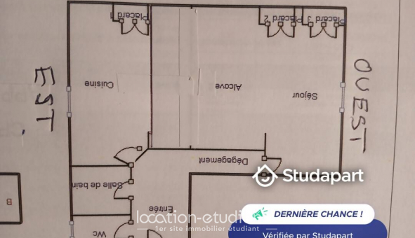 Logement �tudiant Location T2 Vide Lyon 3�me arrondissement (69003)