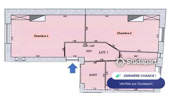 Logement �tudiant T2 &agrave; Lyon 5�me arrondissement (69005)