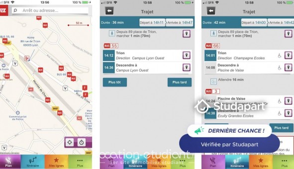 Logement �tudiant T2 &agrave; Lyon 5�me arrondissement (69005)